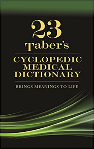 Taber's Cyclopedic Medical Dictionary (23rd Edition) - Orginal Pdf